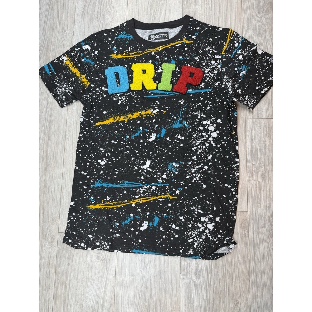 RGSTR Drip‎ T-shirt Streetwear Hip-hop Men's Size Large